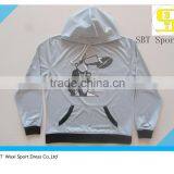 Plain Fashion Custom Sports Wear Zip up Hoddies for Men thumbnail-3