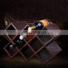 Factory Wooden MDF pu Display Red Wine Bottle Rack thumbnail-3