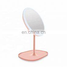 Hot Sale 90 Degree Rotate Stainless Steel Frame Round Makeup Mirror LED Mirror thumbnail-3