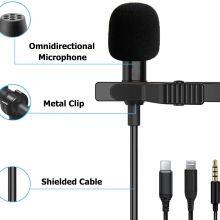 Mini Clip-on Condenser Microphone With 3.5mm Jack Portable Lavalier Microphone for Phone / IPhone / Camera / PC / Laptop thumbnail-4