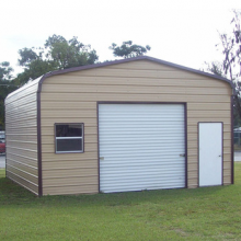 Low Cost Prefabricated High Quality Steel Structure Metal Car Parking Awnings thumbnail-2