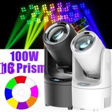 Rainbow Effect LED 90W Beam Rotation Moving Head With Sound Music Control Strobe Party Lights for Disco KTV Christmas Club Bar thumbnail-2