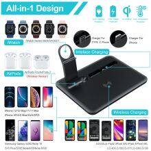 6 in 1 Wireless Charger Stand for Samsung Phone Fast Charging for Watch Earphone Cargador Portatil 4in1 Wireless Charger Station thumbnail-3