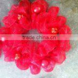 Colorful Elegant Christmas Decorative Mesh Wreaths/Mesh Wreath With Items for Easter Decoration/flexbile Easter Mesh Wreath thumbnail-6