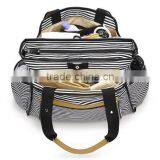 Fashion Stripe Mummy Bag Cotton Canvas Nappy Baby Diaper thumbnail-3