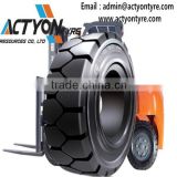 Discount chinese hot sale forklift pneumatic solid tyres