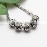 New Style Anti-silver Big Hole Zinc Alloy Loose Beads,Chain Bracelets Accessories thumbnail-1
