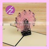 2016 Grace Free Design Top Quality 3d Greeting Card Wedding Card 3d Laser Cut Greeting Card 3D-20 Quality Choice thumbnail-3