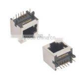 SINGLE-PORT RJ45 PCB JACK WITH HALF-SHIELDING thumbnail-1