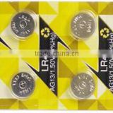 2016 Alkaline Button Cell battery AG13 LR44 A76 in card package