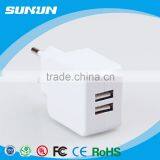 Fashionable 5V2.1A EU/US Universal USB Charger Wall Adaptor thumbnail-1