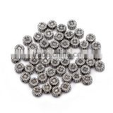 Top Quality 5mm Sunflower Style #1 Tibetan Silver Flower Metal Spacer Beads 50pcs per Bag For Jewelry Making Findings