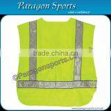 Fluorescent Yellow Color Hi-vis Safety Vest With Reflective Tape thumbnail-1