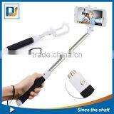 Extendable Wired Cable Selfie Stick Phone Holder Remote Shutter Monopod for Smartphone thumbnail-4