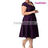 Latest Short Fat Women Puffy Party Dresses For Fat Women Most Popular thumbnail-4