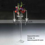 Clear Candelabra Crystal Wedding Decoration