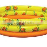 Yellow Flower Pvc Inflatable Round Swimming Pool thumbnail-1