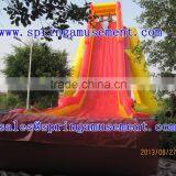 High Quality Party Use Cheap Inflatable Orange Simple Water Slides With Pool for Kids and Adults for Fun SP-PS005