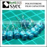 Tight Tolerances Radial Lead 223J 50V Polystyrene Film Capacitor