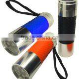 TE068 2015 Promotion Aluminum Good Touch 9LED Flashlight With Lanyard thumbnail-1