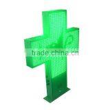 Wireless RF Communication Text, Time,date, Temperature LED Cross Pharmacy Sign thumbnail-3