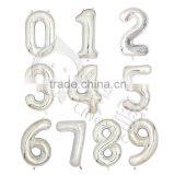 40inch Silver Aluminium Foil Number Balloon for Birthday Party Decoration Balloon thumbnail-1