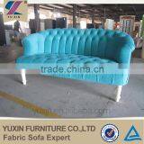 Green Chesterfield Sofa Wood Legs Sofa thumbnail-1