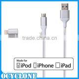 New Stylish for Apple Phone 2 in 1 MFI Data Sliver Cable for Turtle Brand 100% Brand New High Quality Materials