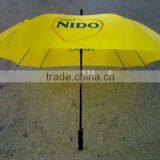 promotional advertising fiberglass straight Golf umbrella