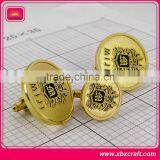 Custom Nice-looking Fashion & Promotional 18k Gold Cufflinks thumbnail-1