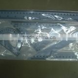 plastic ruler set with bag packing