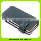 Belt Magnetic Closure Two Mobile Phones First Skin Cow Leather Case 16154 thumbnail-5