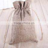Express Supplier Wholesale Cotton Linen Drawstring Bag thumbnail-3
