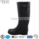 (CH.W012) Black Women Rubber Boots Lady Clear Rain Boots Wholesale