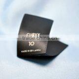 2016 Top Sale Black Satin Printed Sew on Labels thumbnail-2