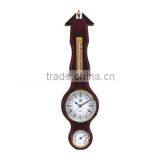 Pearl Wooden Wall Clock PW977 With Weather Station