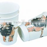 12oz double wall disposable custom printed paper cups wholesale