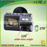 1080p dual lens 2.0 inch screen night vision car black box,vehicle camera,car camcorder