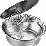 Yacht,Boat,Train and Public Mobile Toilet Used Stainless Steel Rectangular Hand Wash Basin Kitchen Sink GR-Y502 thumbnail-6