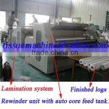 Full Line Rewinding Embossing Peforating Laminating High Speed Automatic Automatic Bath Tissue Machine thumbnail-2