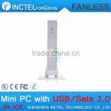 8G RAM 64G SSD 1TB HDD Fanless Mini Desktop PC Computer HTPC Intel Celeron 1037U Dual Core Ultra Thin Aluminium PC Computer thumbnail-4
