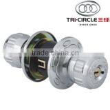Tri-Circle Cylindrical Round Knob Door Lock SP5898-SS thumbnail-1