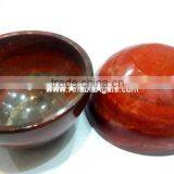 3 Inch Red Jasper Gemstone Agate Bowls Wholesale Supplier : Agate Handicrafts thumbnail-1