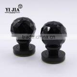 Oil Rubbed Bronze Zinc Base Jet Black Door Set Crystal Pull Handle