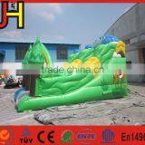 Green Forest Jungle Jumper Inflatable Bouncer Slide, Forest Water Slide thumbnail-3