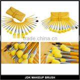 24 pcs yellow cosmetic brush set professional brushes makeup brushes yellow bag