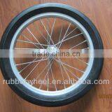 16 Inch Airless Aluminum Bicycle Wheel pu Foam Tires thumbnail-2