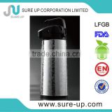 Hot sale elegant s/s glass pump pot,vacuum air pump pot for hotel use thermos(AGUH-F)
