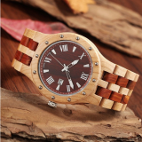 New Fashion Quartz Watch Popular Distribution to Europe and North America Unisex Wooden Watch thumbnail-4