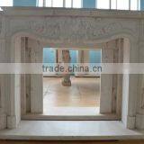 Decorative Indoor Marble Fireplace Frame With Mysterious Figure Design thumbnail-5